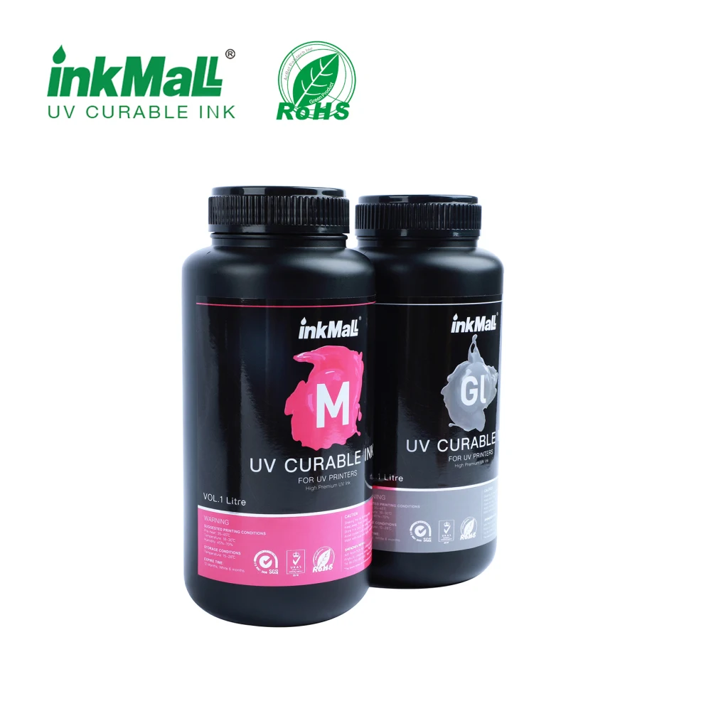 Inkmall Excellent Flexibility UV Solf Ink For Epsn Dx4 dx5 dx7 printhead Print On Poster Flex Banner One Way Vision Mesh