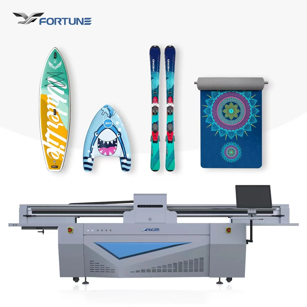 digital phone case ceramic tiles printer flat bed plotter with Led UV printing machine 2513 UV Flatbed Printer