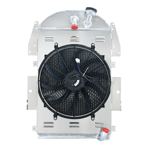 4 Row Radiator Shroud Fan For For 1934-1936 Chevy Pickup Truck L6 V8 Conversion