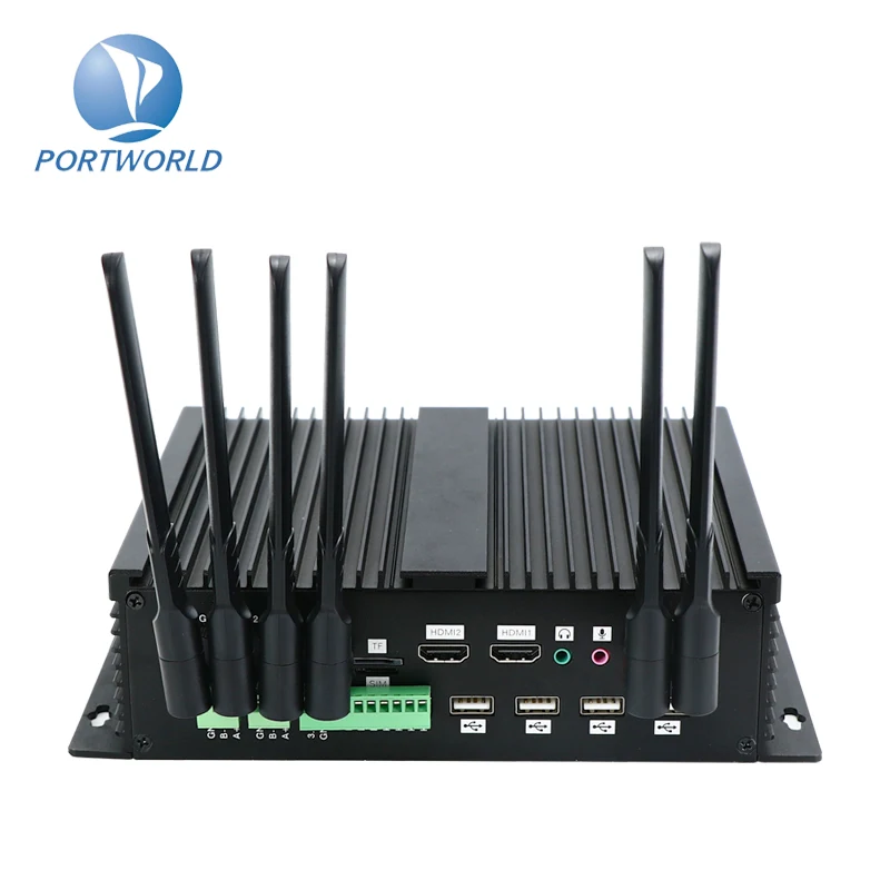 ODM OEM RK3399Pro Portable Dual Lan Wall Mounted 5G Wifi Edge Computing Mini PC For Industrial Control