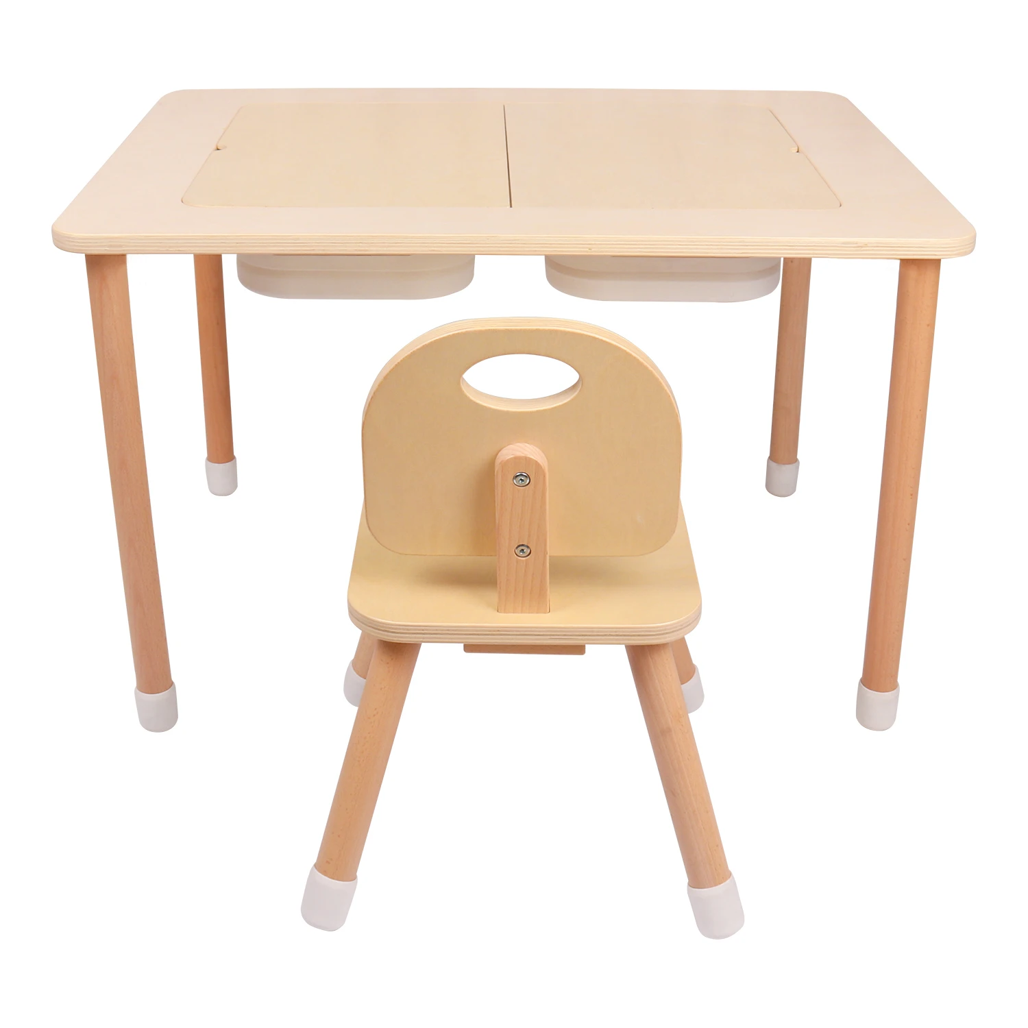 Toddler Drawing Table Baby Multi Activity Table With 2 Storage Boxes Bins Kids Sensory Sand Water Table for Kids