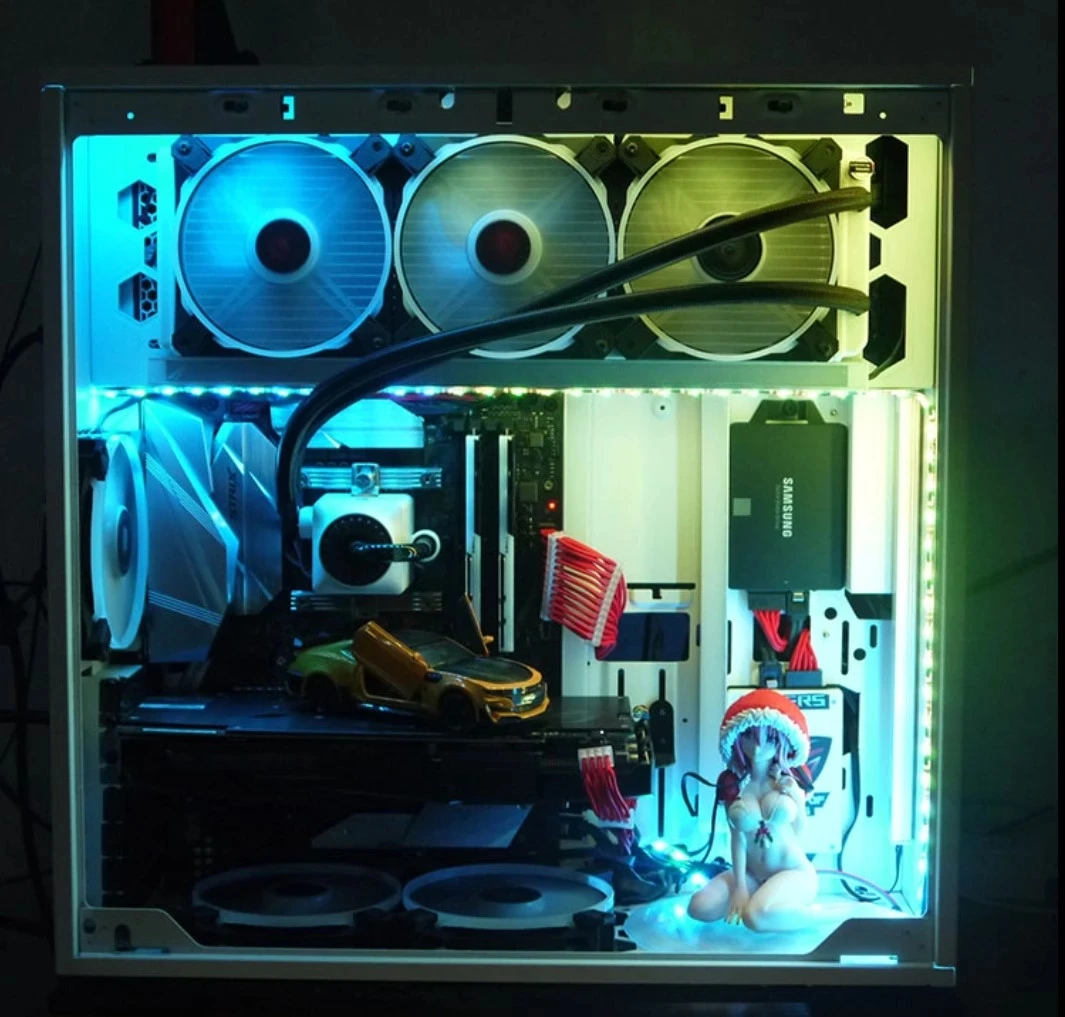 Светодиодная лента RGB SMD5050 30 см 2 шт. дистанционное управление РЧ для компьютера 4-контактный разъем Molex Материнская плата Asus Aura Gigabyte Fusion