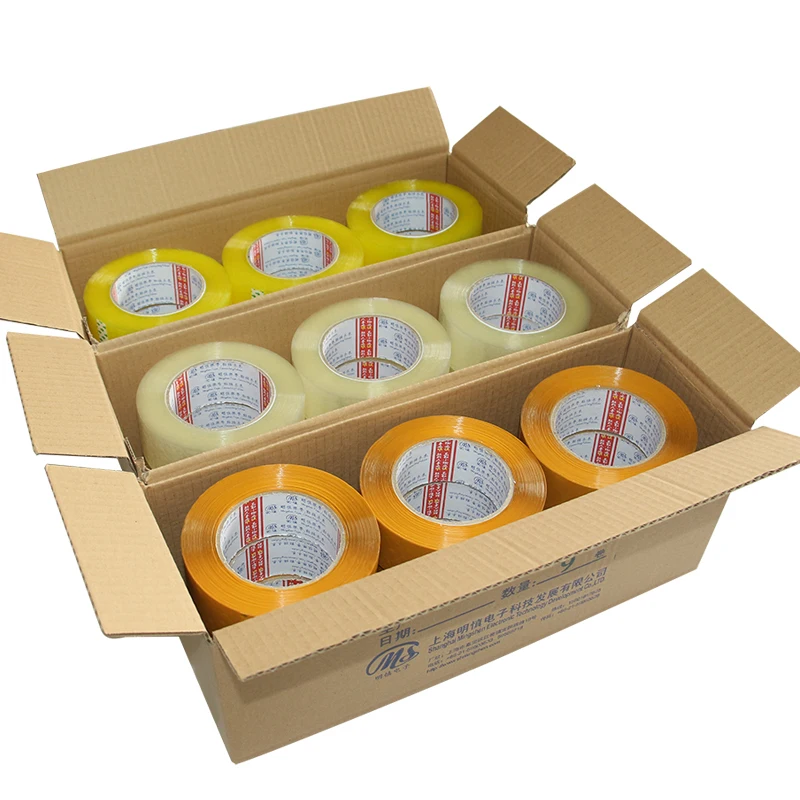 Custom Heavy Duty strong adhesion Clear transparent Carton Packing and Bopp Packaging Tape