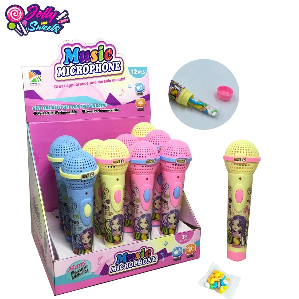 JollySweet карамельные игрушки с подсветкой и музыкальным микрофоном для