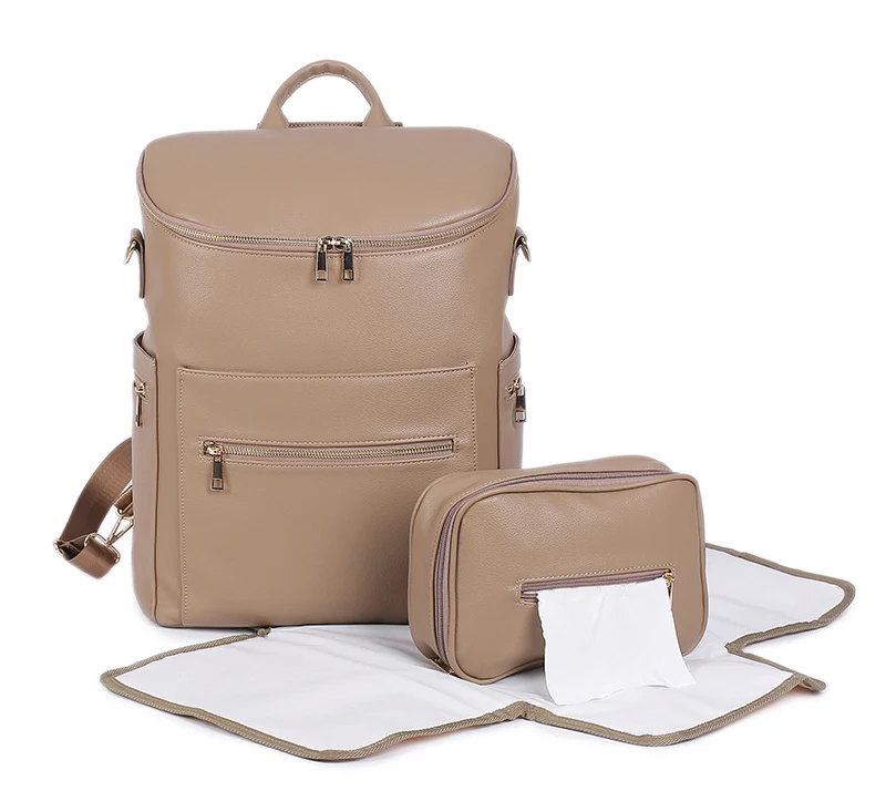 new arrival Large Capacity Waterproof and Stylish Travel Back Pack Maternity Baby Changing Bags with tissue pouch