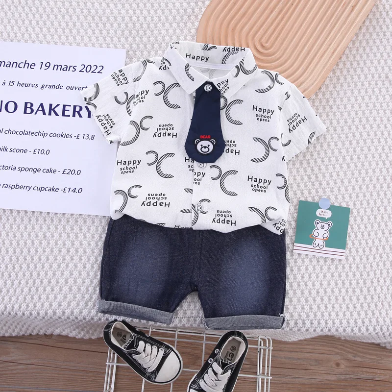 2023 Fashion 2-5 Years Casual Autumn Number Pattern Long Sleeve Baby Clothing Set Dress Newborn 0-3 Months Boys