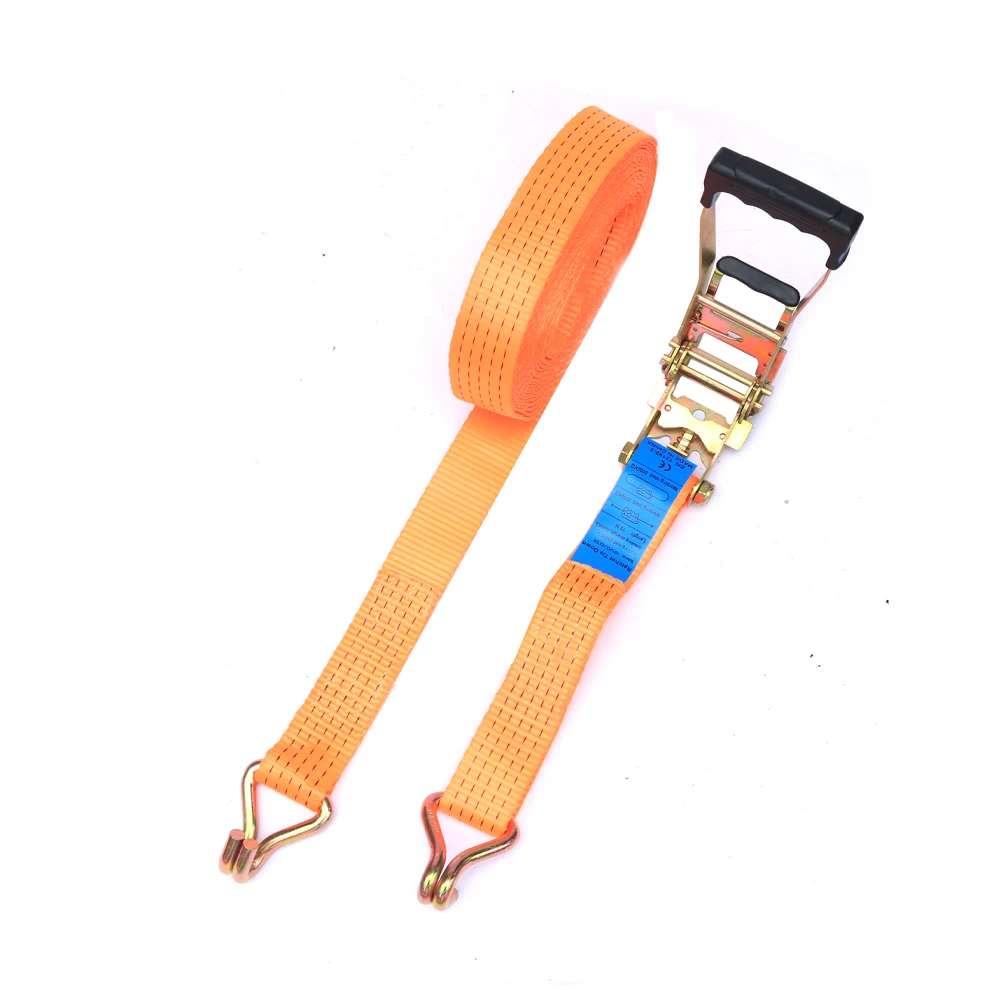 Heavy Duty 50mm 5T Ratchet Tie Down Cargo Straps Cargo Lashing Belt High Strength Tie Down Strap