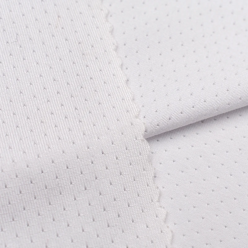 High stretch dry fit cationic mesh fabric single jersey for yoga wear  t shirt