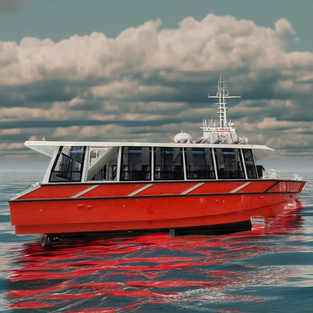 38ft 11.6x3.3m aluminum catamaran tourist ferry boat for sale