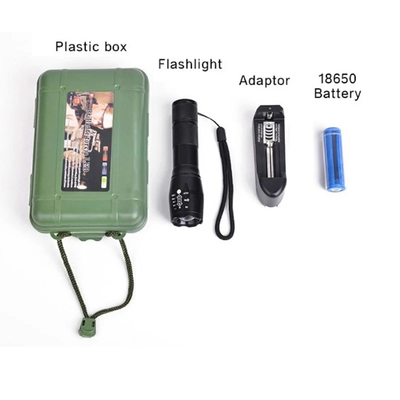 Multipurpose T6 Brightest Portable 500 Lm 18650 USB Rechargeable Metal Power EDC Tactical LED Mini Torch
