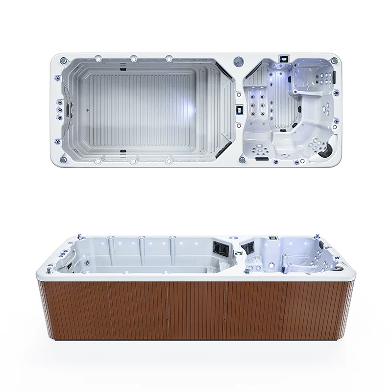 Hydro Hot Tub Large Family Used Swim Spa Pool Outdoor Jet Spa Whirlpool Massage Acrylic Spa Tub Outdoor