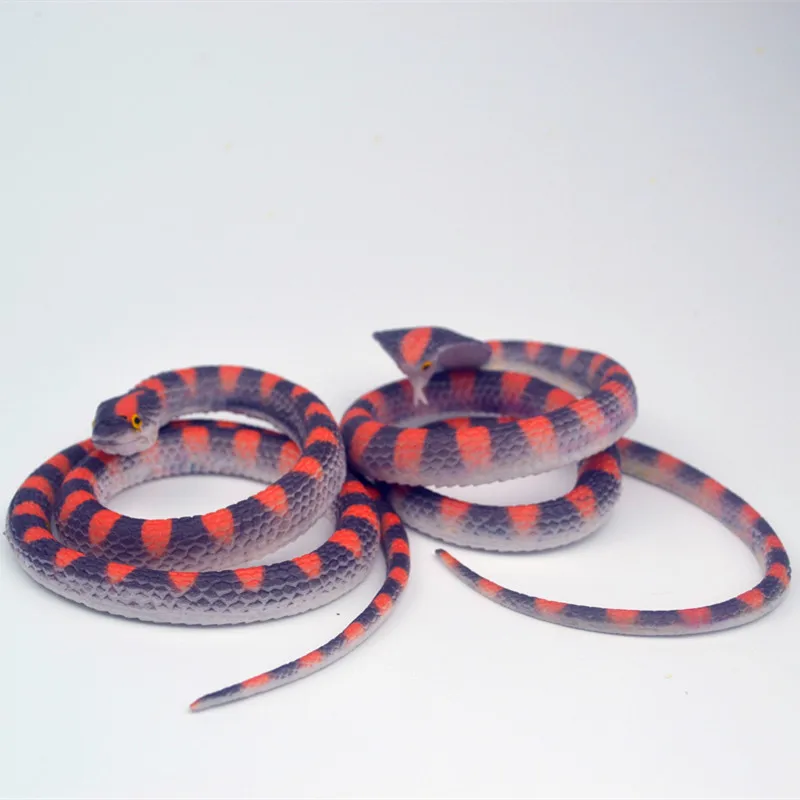 Novelty and quirky rubber toy snake wholesale, high-quality TPR material, magic soft snake play