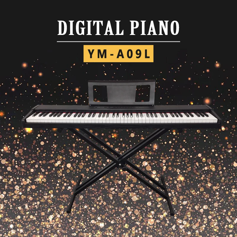 YM-A09L Professional 3 Pedals Portable Music Midi Electric Keyboard Piano 88 Keys Sale