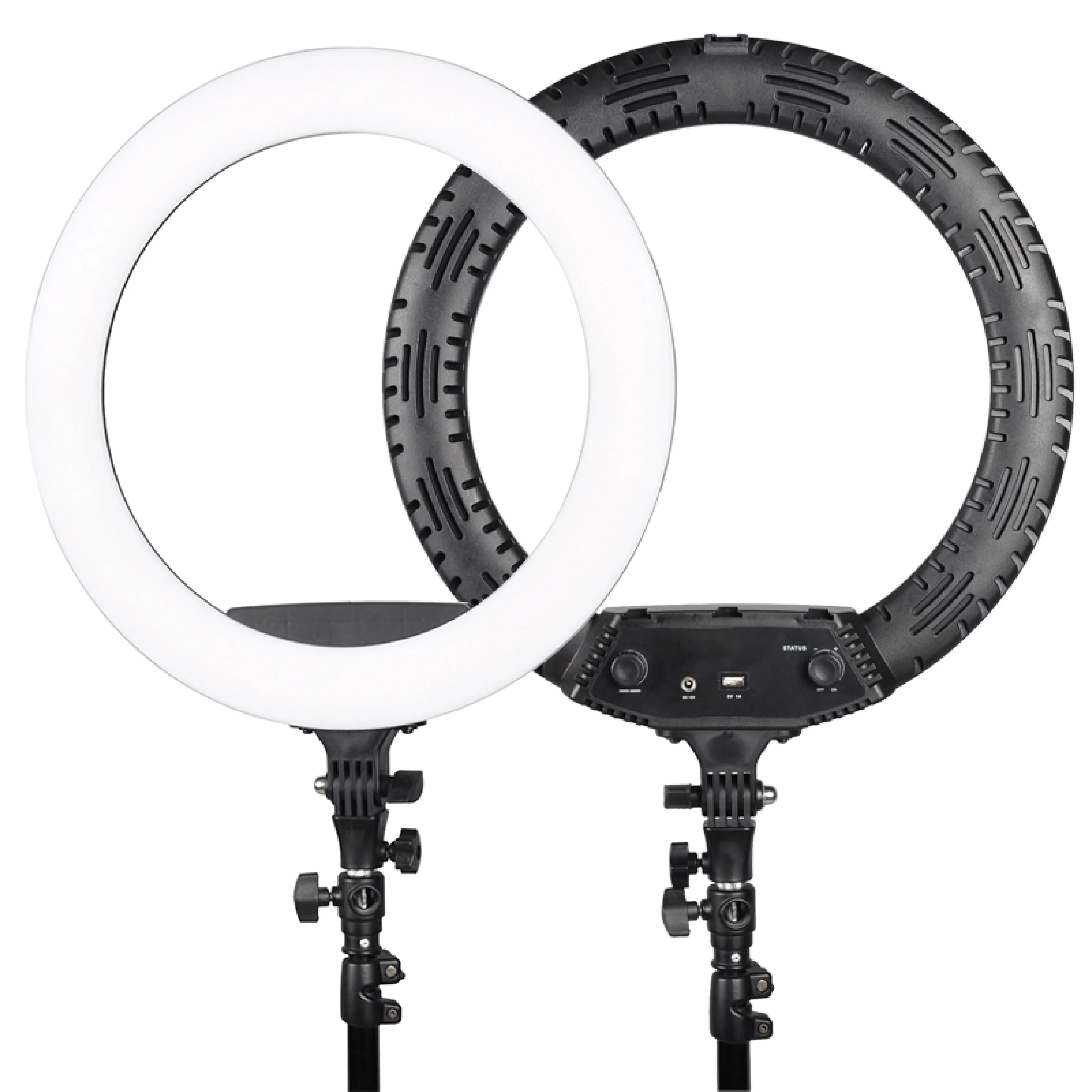 Hot Sales 3 level brightness  18 inch professional big giant photography LED selfie ring light with tripod stand