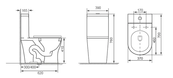 2023 New Design bathroom toilet ceramic One Piece Toilet Sihonic Flush WC toilet
