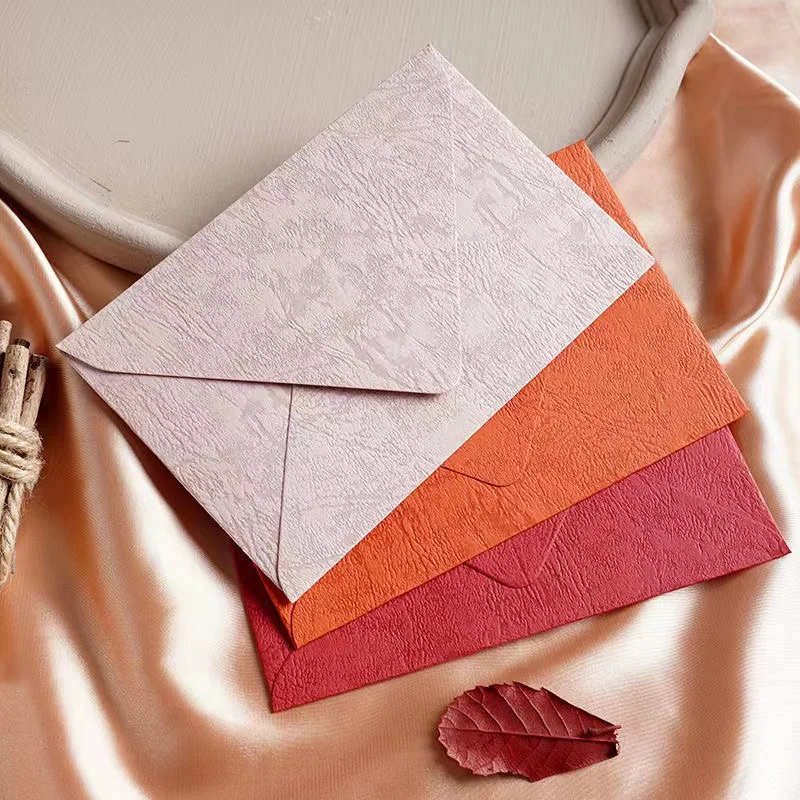 Texture Solid Color Invitation Envelopes For Wedding, Graduation, Baby Shower, Greeting Card Multi-size To Choose