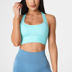 woman sportswear fitness custom push up bra gym sports seamless nvgtn bra