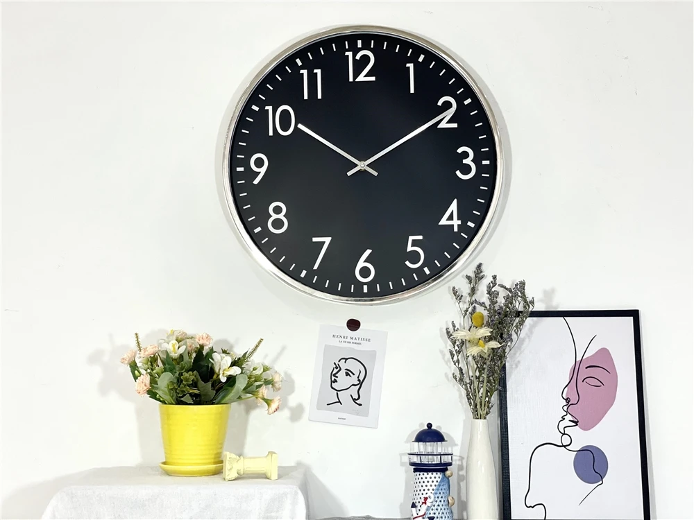 fashion modern  wall clock 16 Inch Hot Sell large customized design wall watch modern wall clock