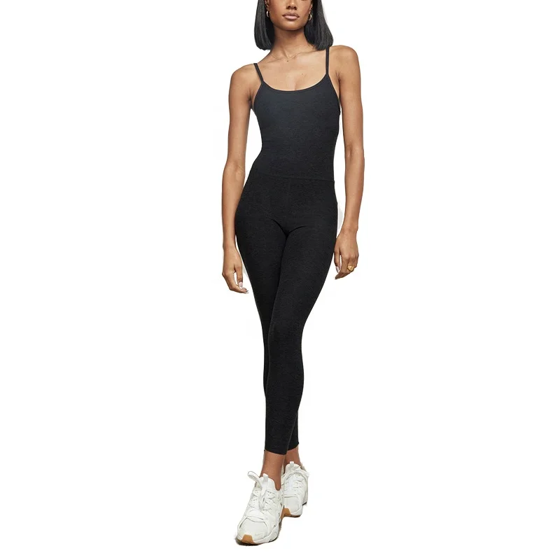 High Quality Women Black Jumpsuit Women Sports Jumpsuits Custom Jumpsuit Supports Custom LOGO Plus Size OEM