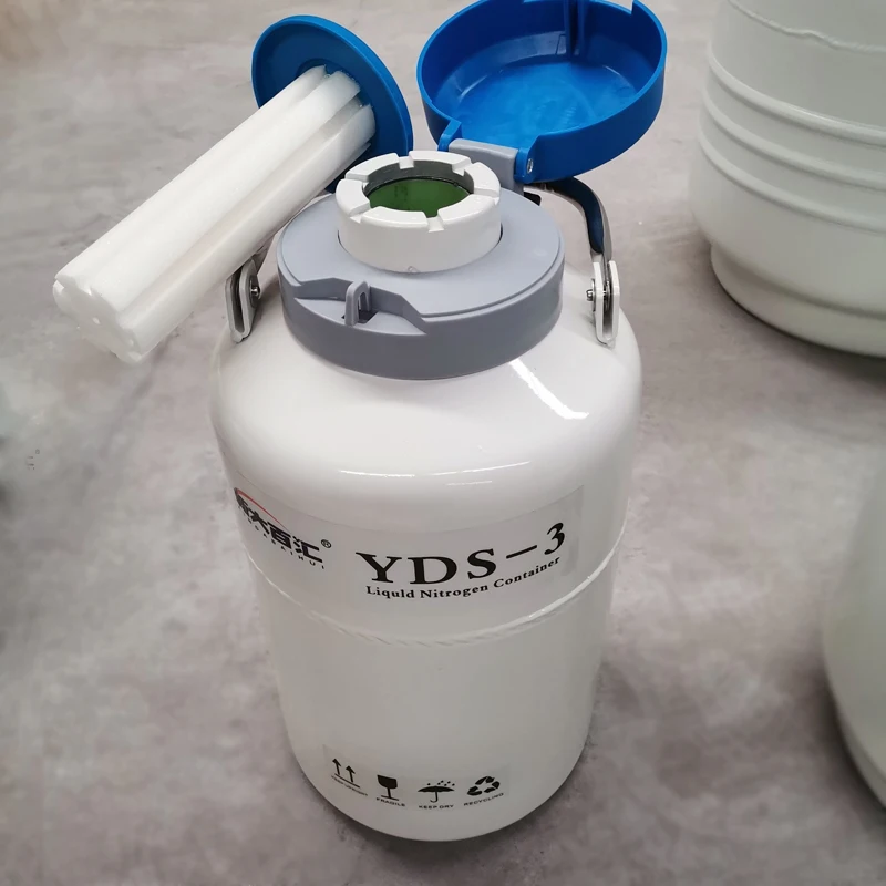 Оптовая продажа, контейнер для хранения спермы жидкого азота YDS-3 резервуаров для искусственного осеменения 6l