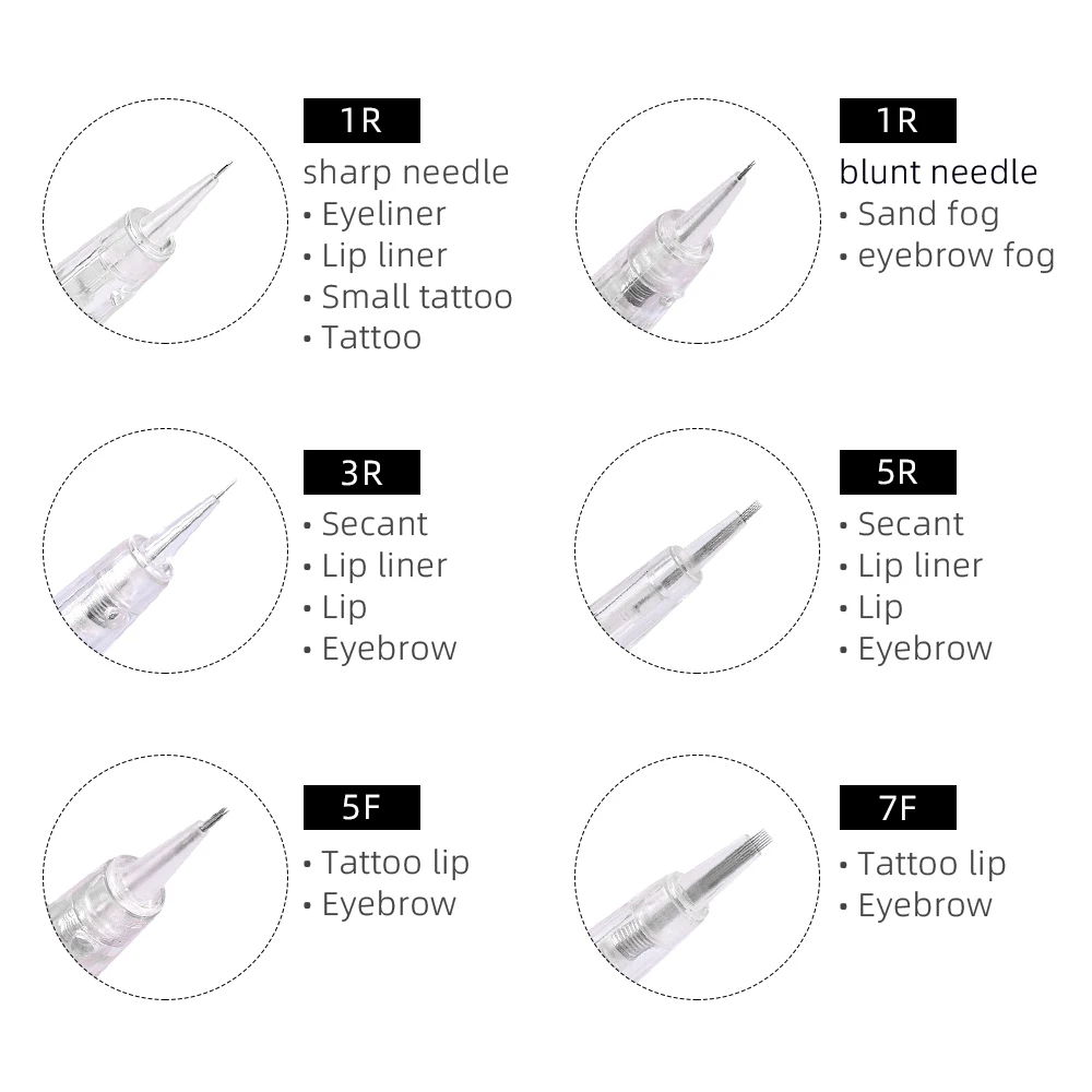 Disposable PUMermanent Makeup Cartridge Needles Eyebrow Tattoo Needle Cartridge for PUMermanent Makeup PUMen Machine