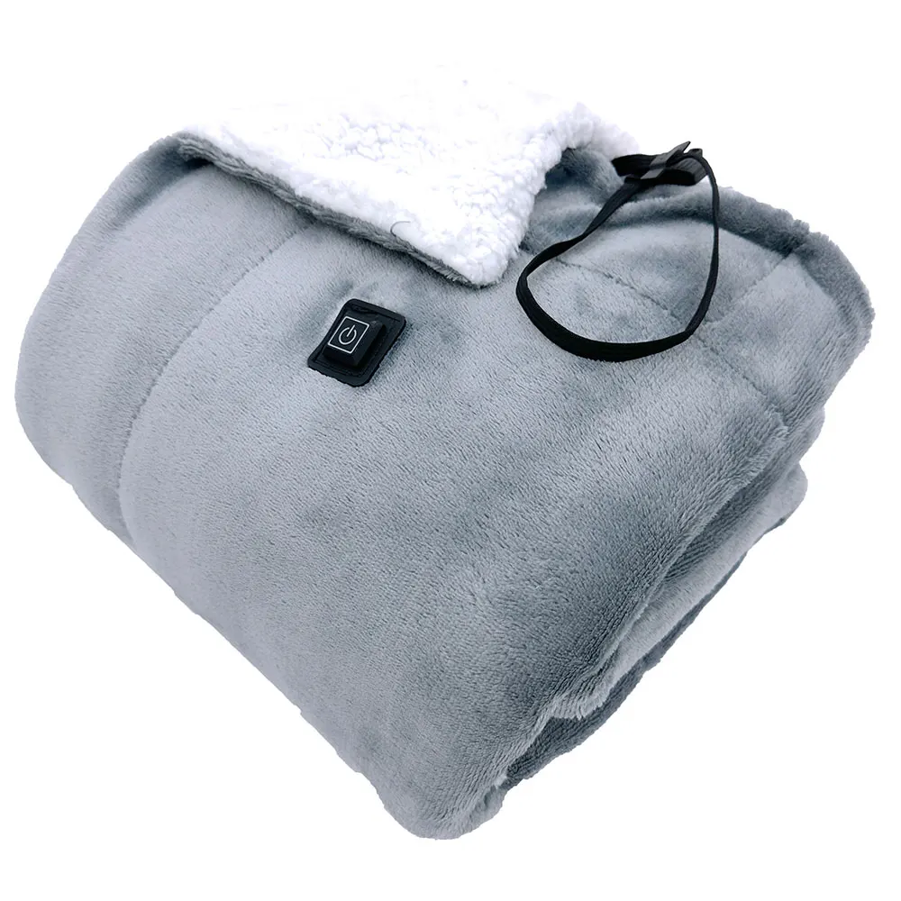 Custom Heating USB Custom Logo Printed Waterproof Electric Heated blankets Custom Hoodie Scarf Cushion Hand Warmer  Blanket