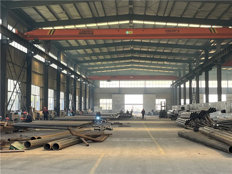 Classic 10 meters smart traffic light pole for football stadiums