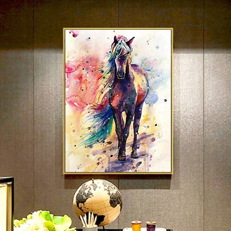 Wholesale 5D DIY Round Square Drill Horse Diamond Art Painting Kits For Adults Kids Free Sample