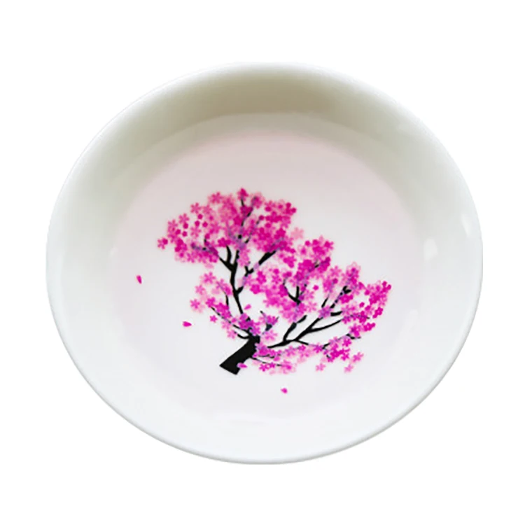  AL-SC01 Cold&Hot Temperature Two-way Color Changing Sakura Sake Cup Cherry/Peach/Plum