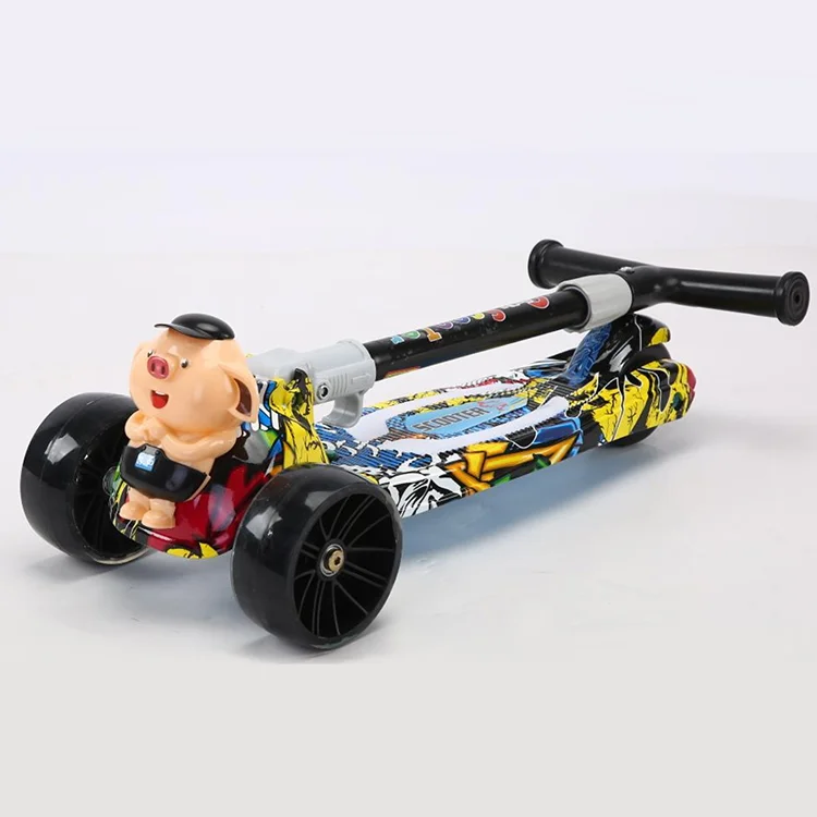 girls patinete infantil 3 wheel led light cheap kick scooter children / baby scooty scooter / kids scooters for age 9 years