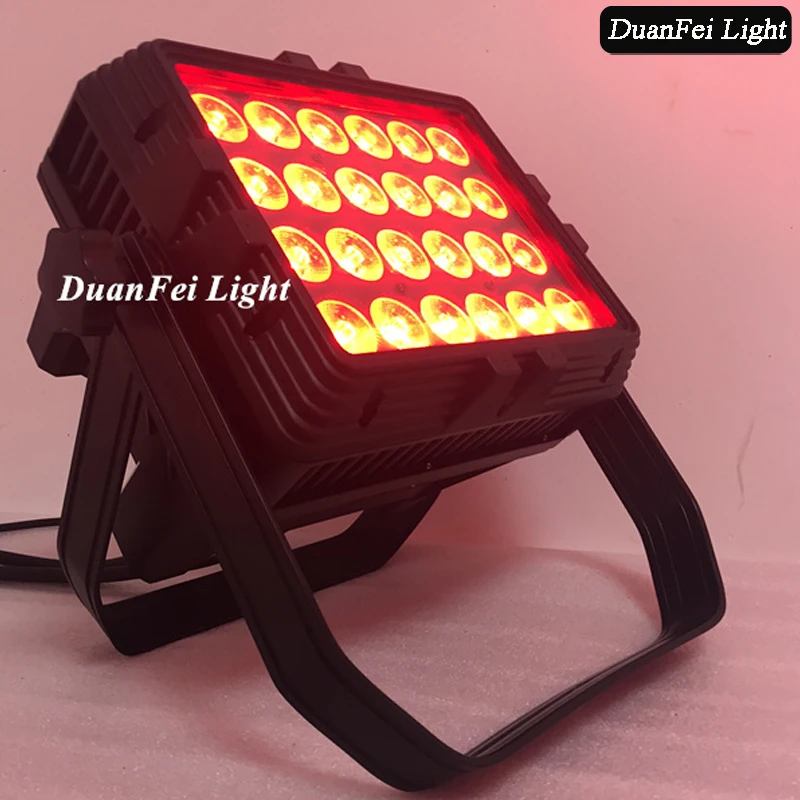 stage wedding 24x18w 6in1 rgbwa uv led city color wash wall washer led flood light led par lights waterproof outdoor used
