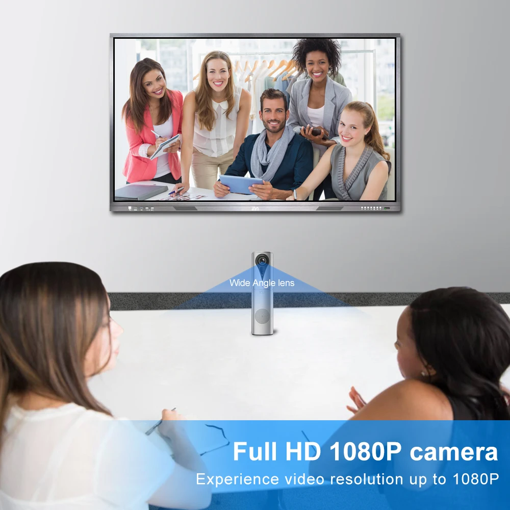 YSX-K8 Intelligent All-in-One Video Conference Camera,Webcam with Microphone and Speaker Network Conferencing System