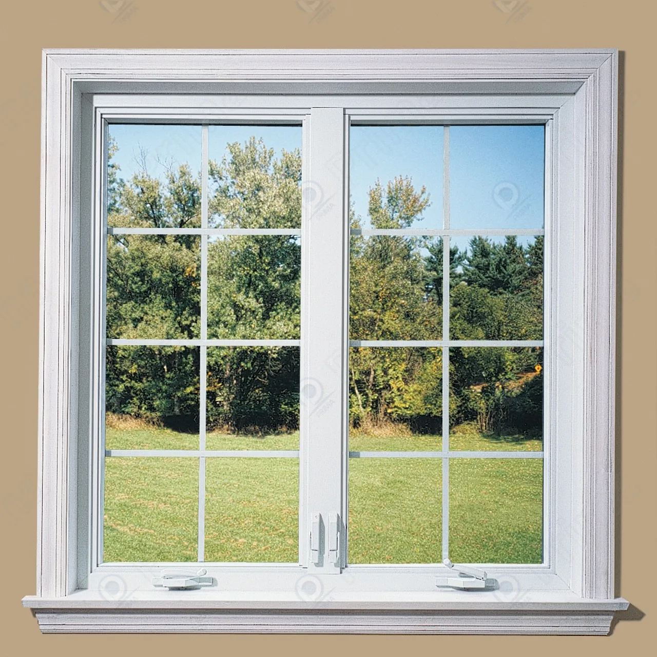 Prima Modern Simple House Glazed Windows Tempered Glass for Impact Resistant Aluminum Casement Sliding