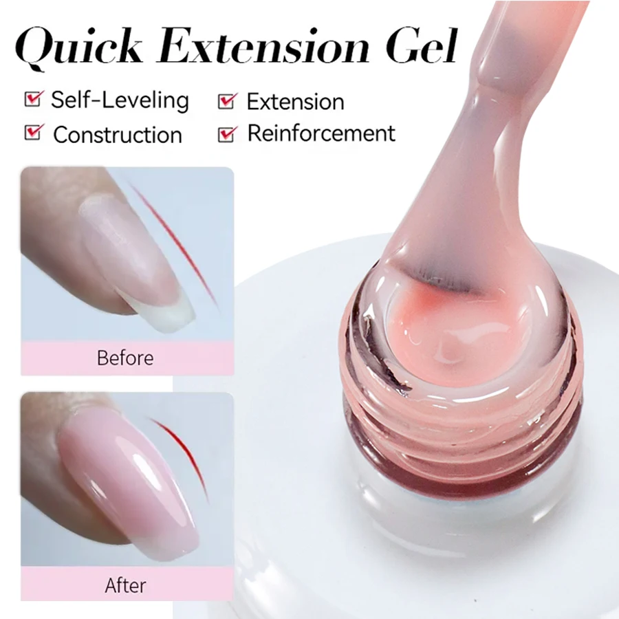 VINIMAY Premium Product Liquid Builder Gel Clear Pure 20 Colors OEM Private Label Nail Supplies Natural Extension Fast Gel