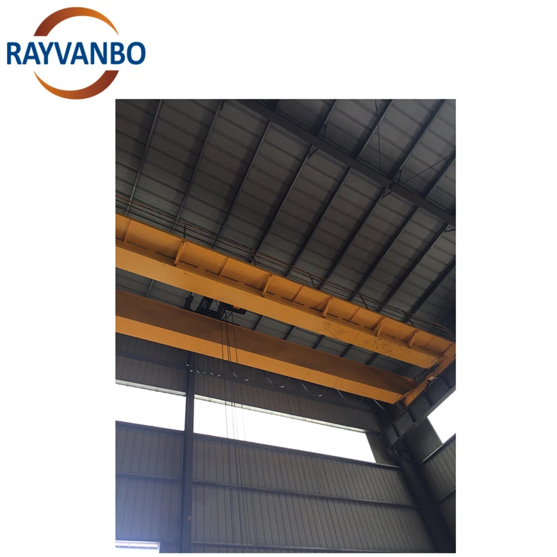 Rayvanbo Wholesale Price Workshop Double Girder Beam Eot Bridge Crane with Electric Hoist 5ton 10ton Ponte Rolante