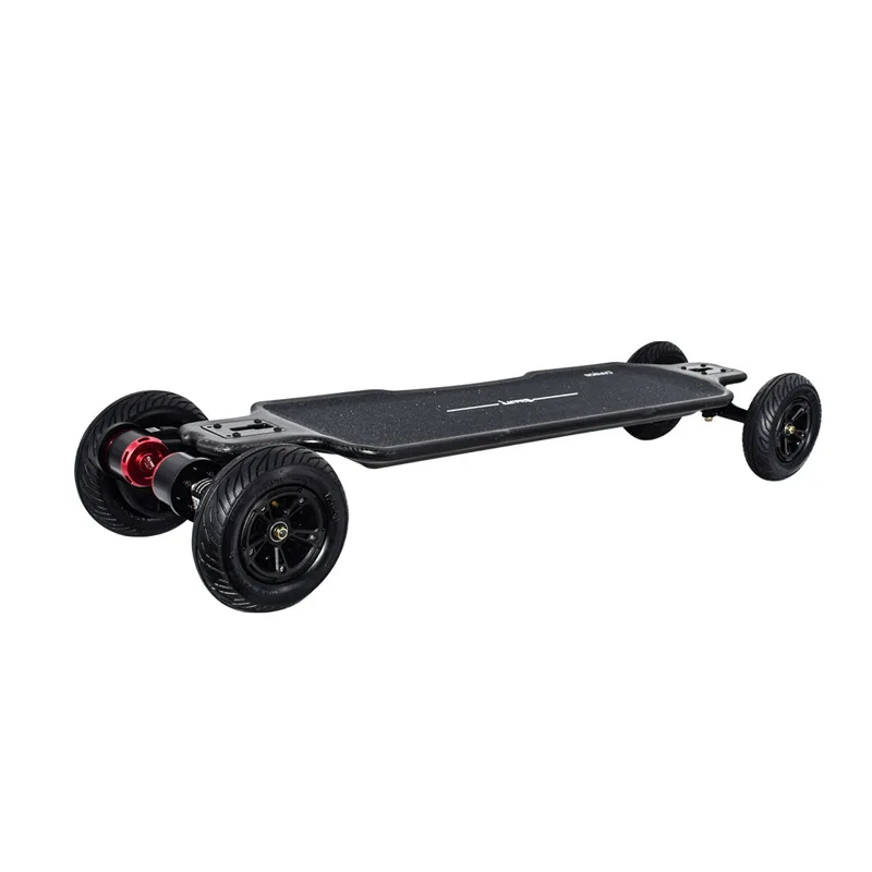 Carbon fiber four-wheel electric scooter belt, dual drive two in one adult scooter for commuting