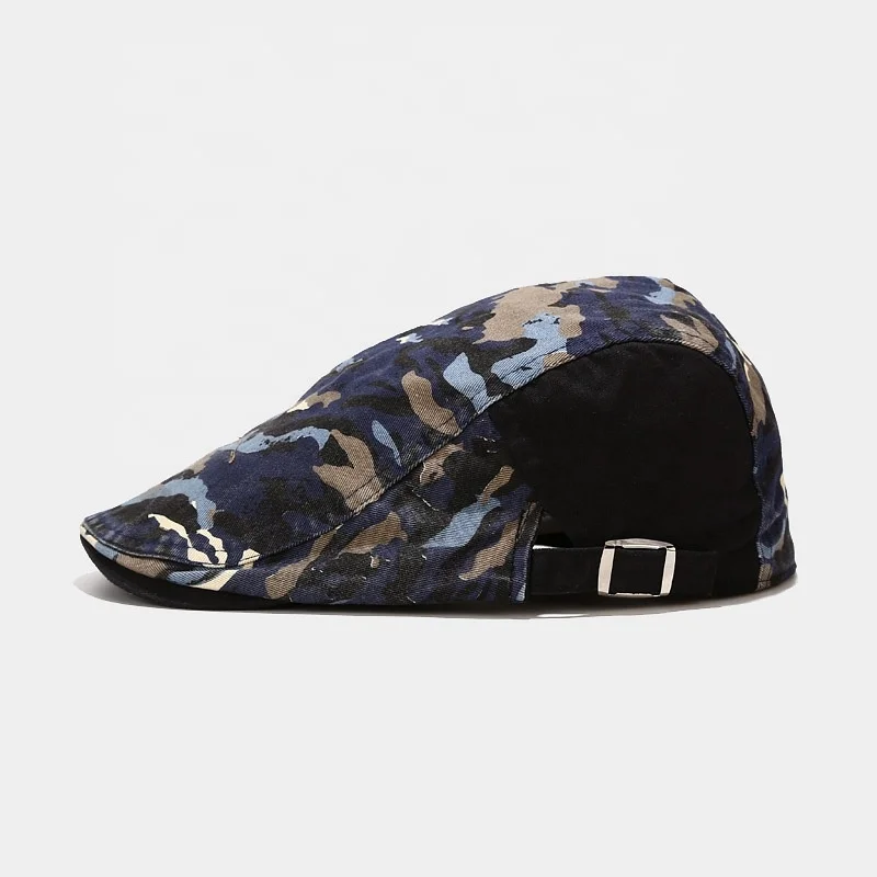 Wholesale Retro Men Women INS Hot Sale Cotton Camouflage Gatsby Newsboy Beret Ivy Hat