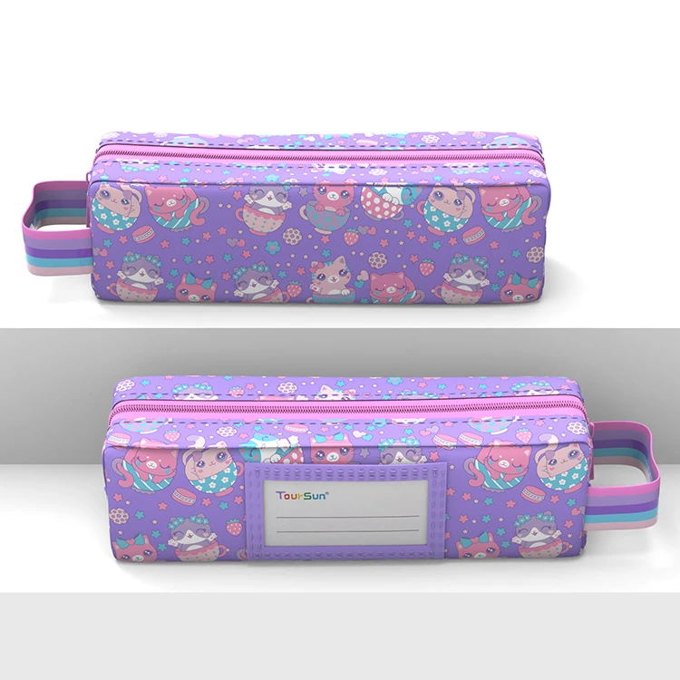 Custom Cartoon Pen Bag Stationery Cute Pencil Case Pen Pouch 3d Eva For School Girl Boy