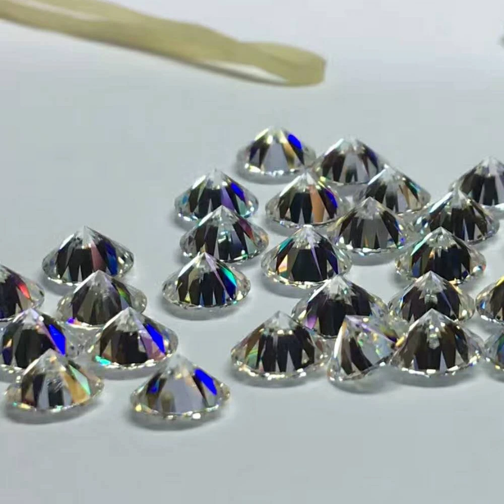 Factory Direct Wholesale Synthetic Diamond Moissanite Round Brilliant Cut GRA Certified D VVS Quality Loose Moissanite Stones