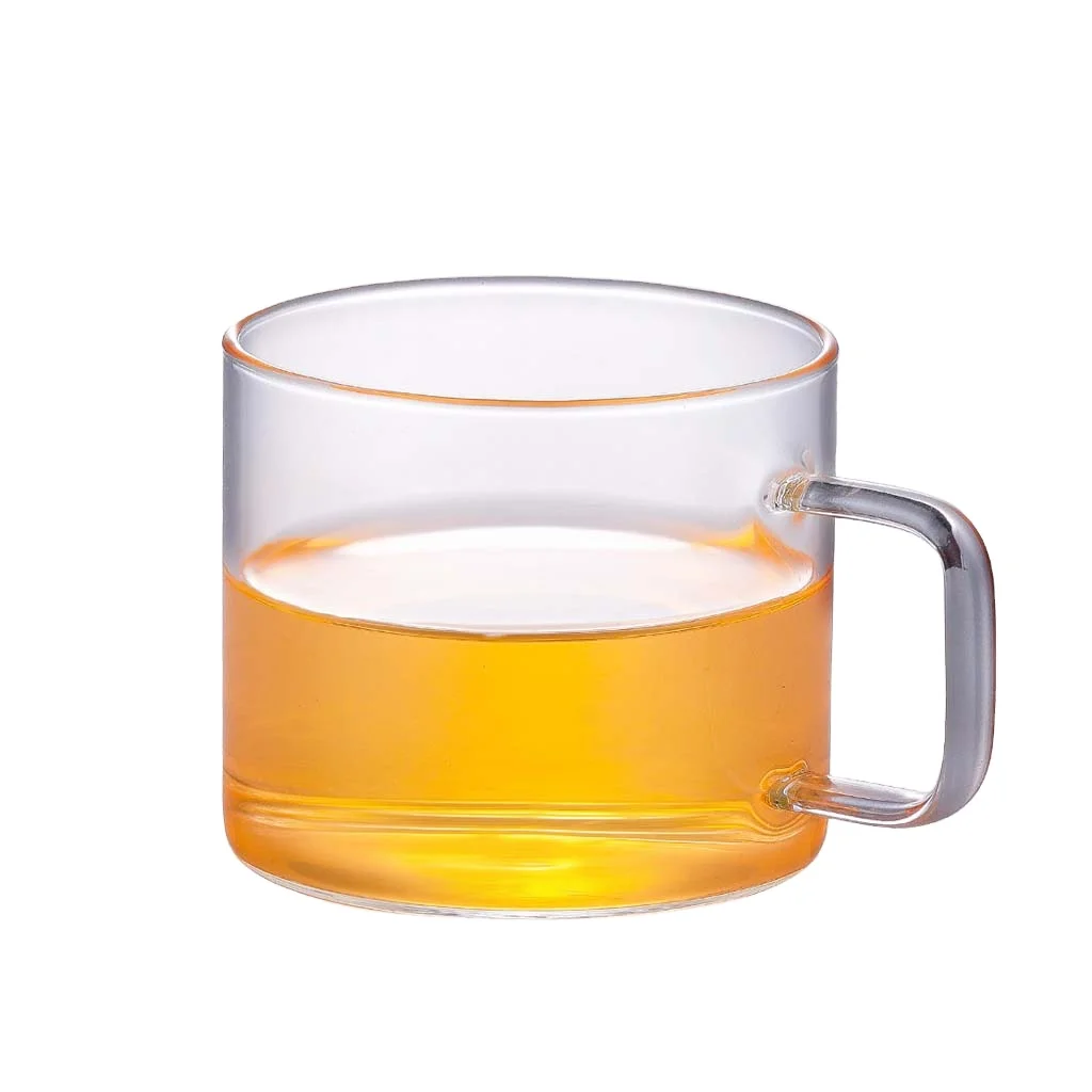 Хорошее качество, милая чашка для чая из боросиликатного стекла с ручкой 150 мл