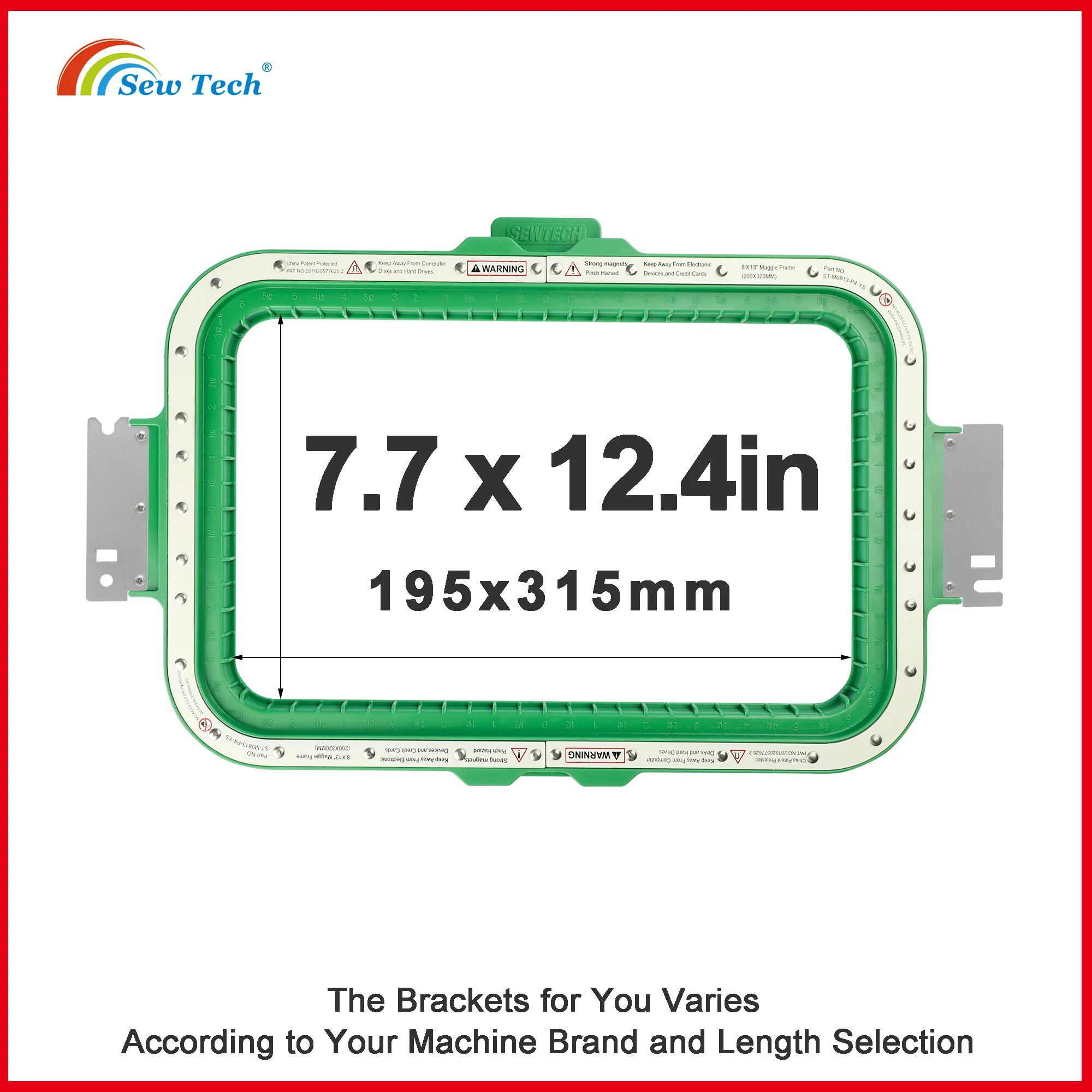 Hot Sale Strong Magnetic Embroidery Hoops Mighty Hoop Magnetic Embroidery Frame for SWF KX-UK1508-45 Embroidery Machine