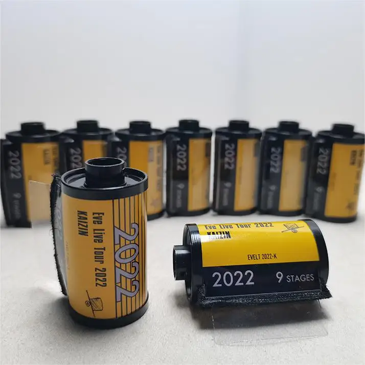 Qiuhan Photography Collection Film Cassette with Blackout Cotton No Picture Film Keychain