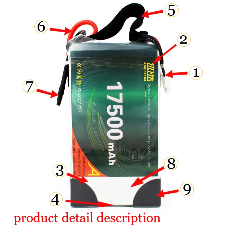 Powerful Custom drone battery pack 15c 25c agriculture lipo drone supplier 6000mah to 44000mah