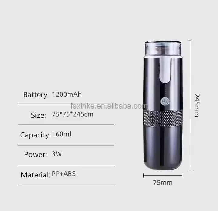 High Quality portable coffee machine mini wireless American fully automatic Heating capsule coffee machine for outdoor