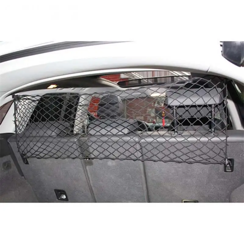 Adjustable Dog Barrier Isolation Fence Net Mesh Print Stand Up Pet Travel Car Divider For Driving Safely Pet Dog Barrier