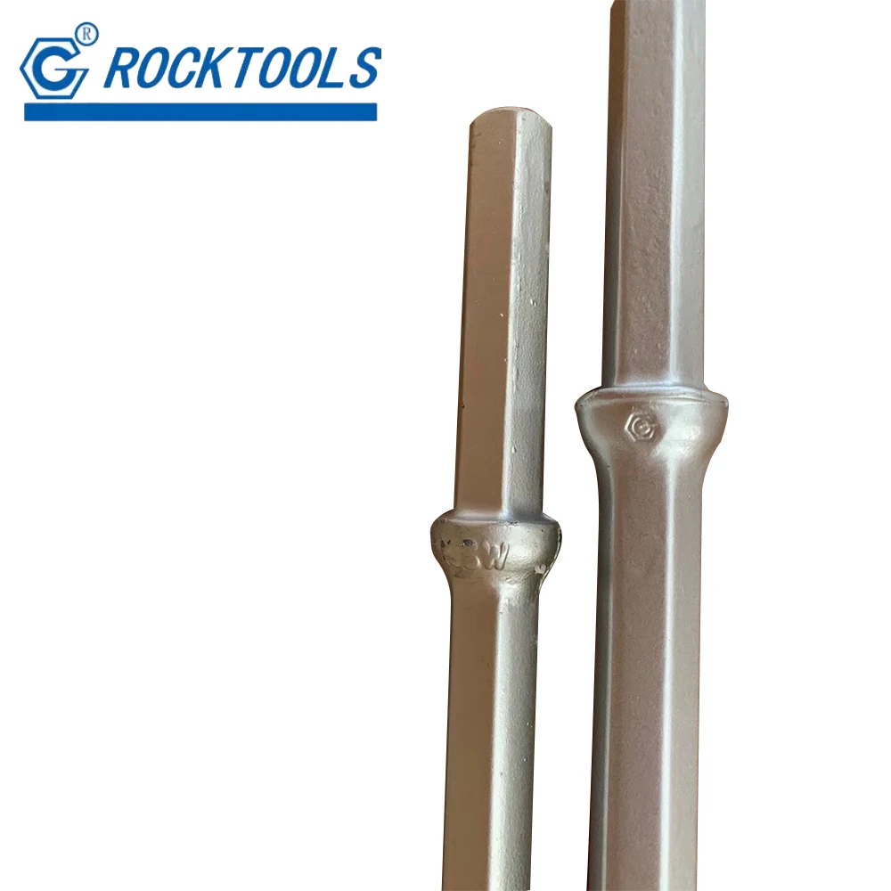 108mm Shank H22/H25 11 Degree Tapered Drill Rod for Rock Quarrying