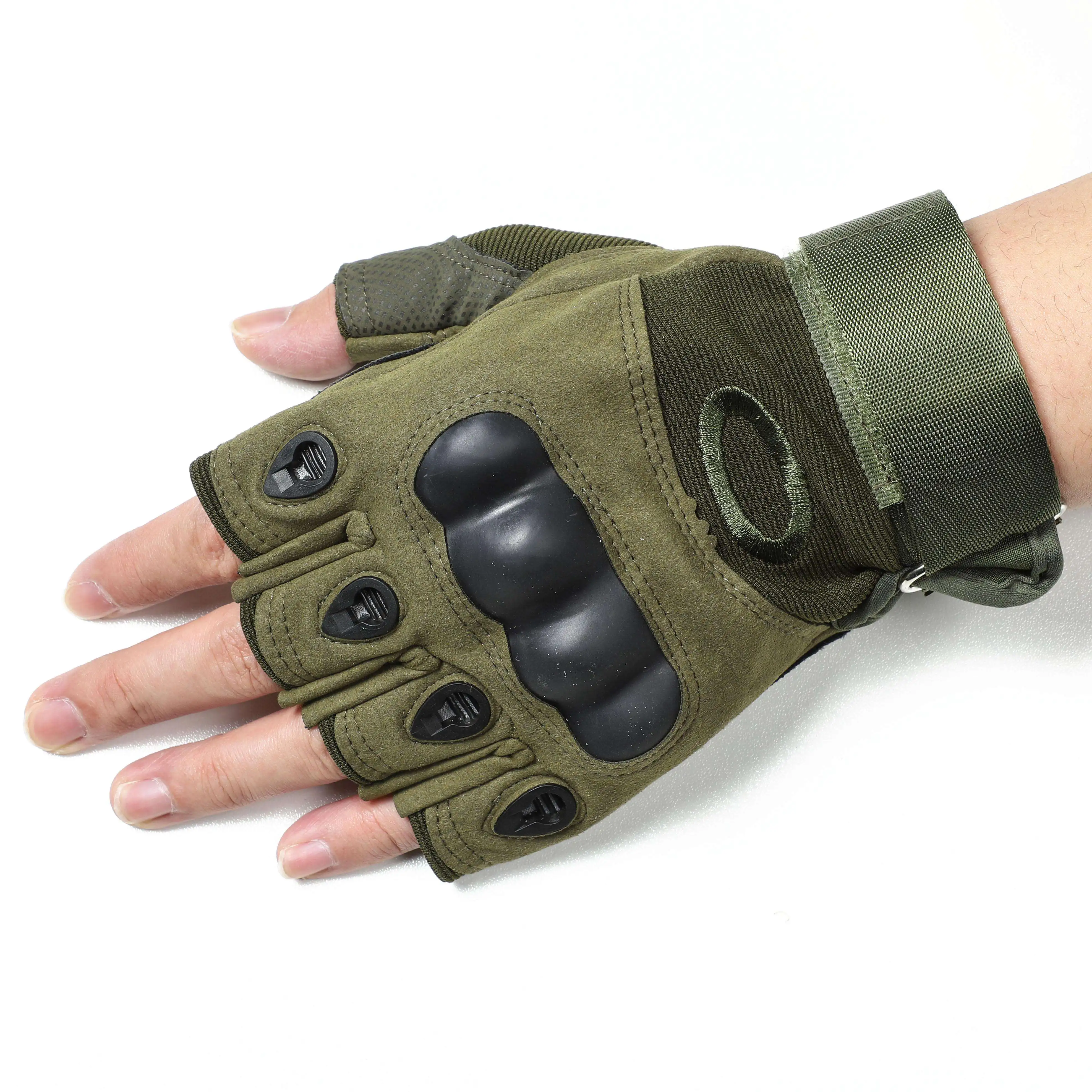 Outdoor Men Tactical Equipment Half Finger Fingerless Custom Tactical Gloves