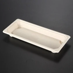 Disposable biodegradable Sushi Box packaging Sushi Fruits Display Food Box Paper Pulp container