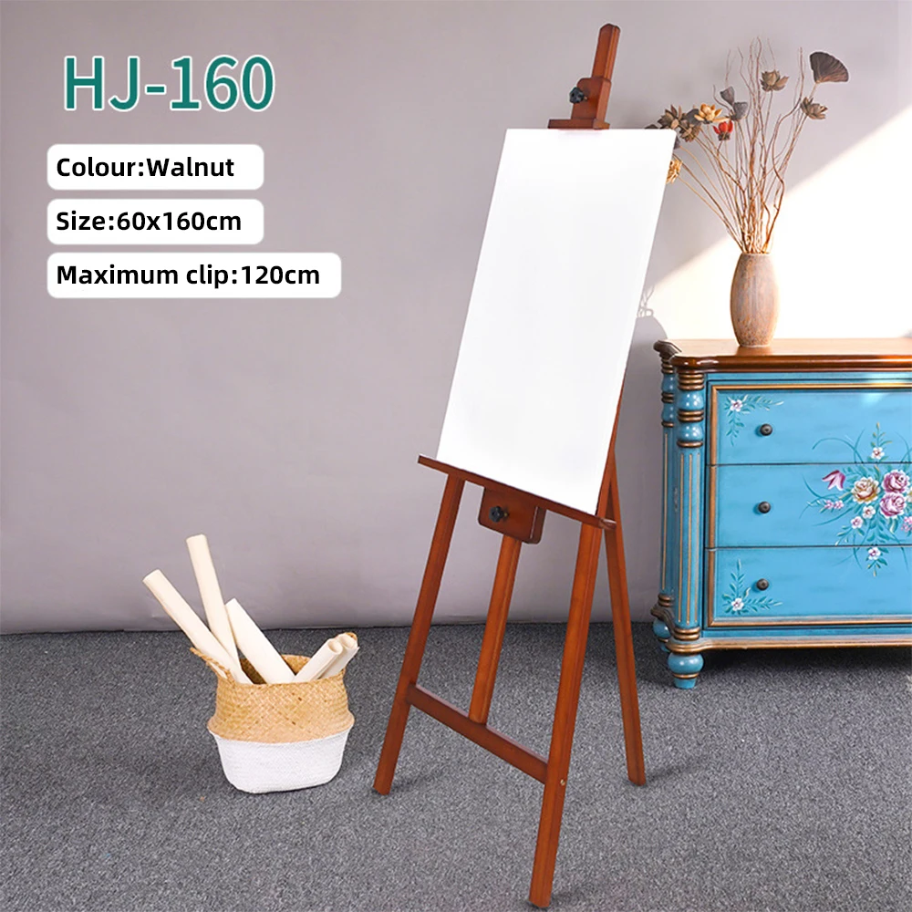 Panwenbo Art Students Wooden Painting Sketch Easel Studio Folding Triangle Rear Support Easel