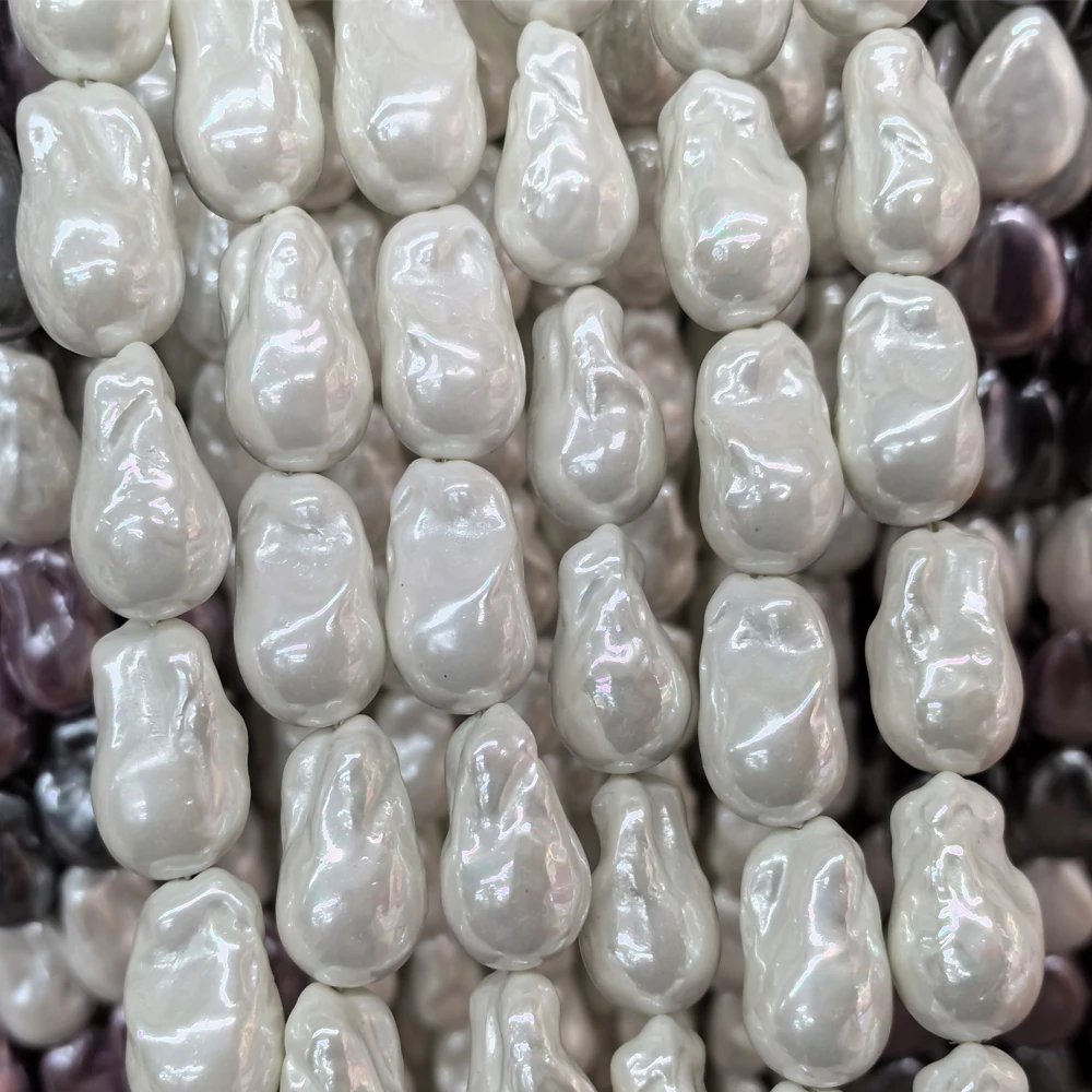 Natural Baroque Shell Pearl Beads Colorful Irregular Nuggets Pearl Loose Beads For Jewelry Making Beading Supplies